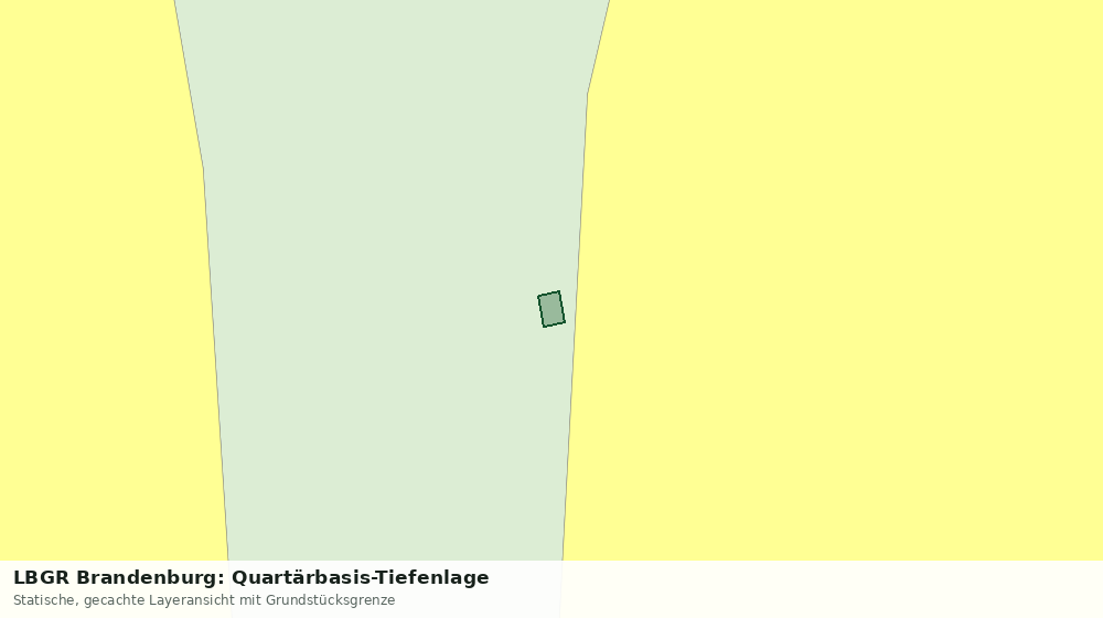 Statische Kartenansicht: LBGR Brandenburg: Quartärbasis-Tiefenlage