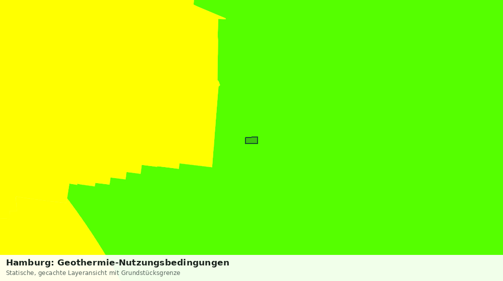 Statische Kartenansicht: Hamburg: Geothermie-Nutzungsbedingungen