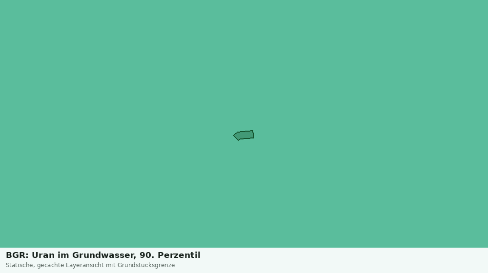 Statische Kartenansicht: BGR: Uran im Grundwasser, 90. Perzentil