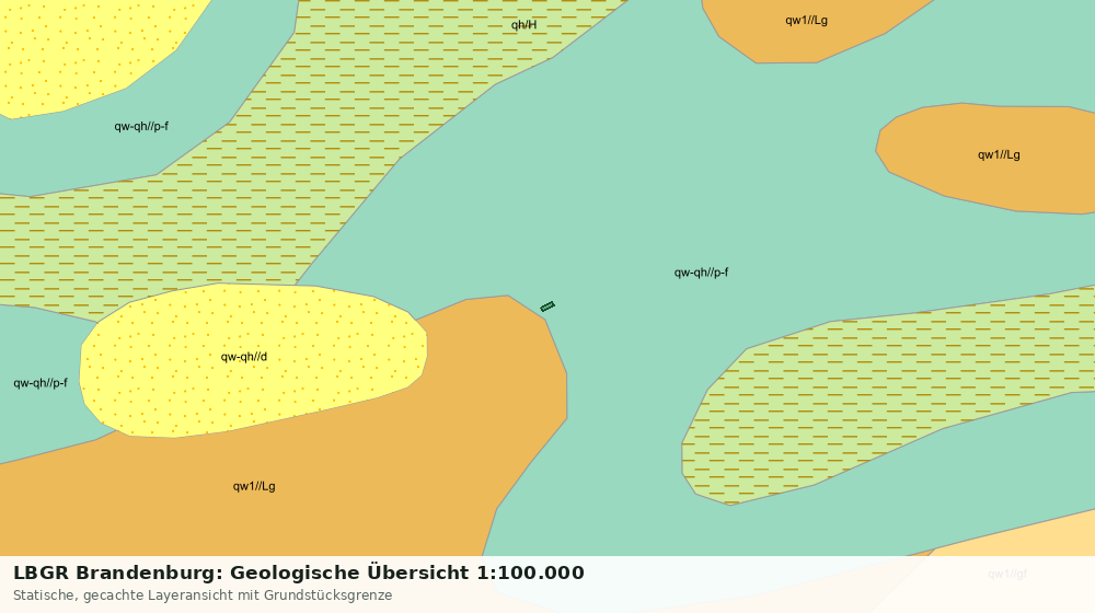 Statische Kartenansicht: LBGR Brandenburg: Geologische Übersicht 1:100.000