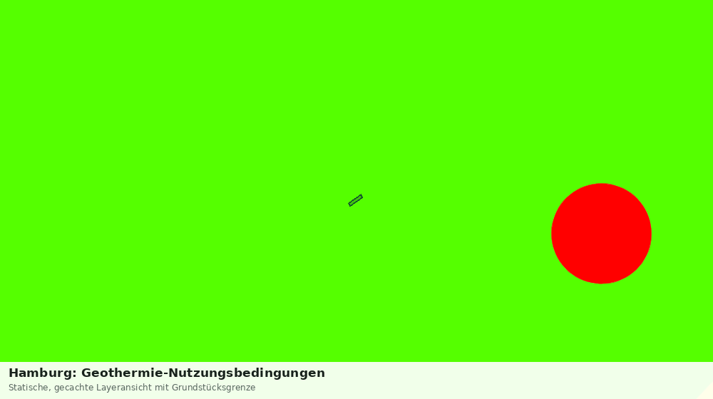 Statische Kartenansicht: Hamburg: Geothermie-Nutzungsbedingungen
