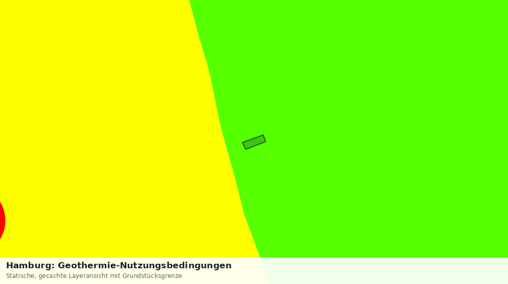 Statische Kartenansicht: Hamburg: Geothermie-Nutzungsbedingungen