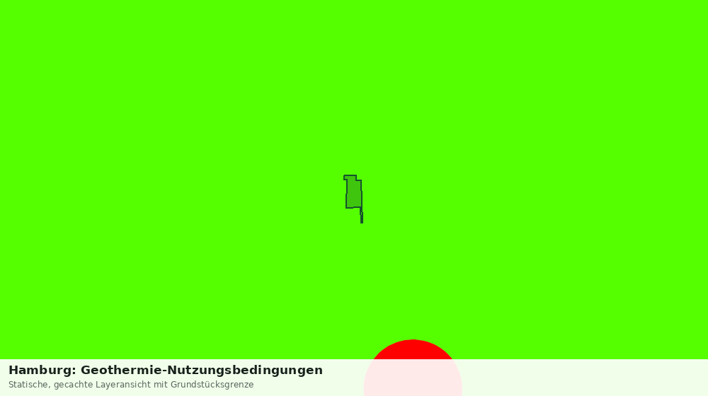 Statische Kartenansicht: Hamburg: Geothermie-Nutzungsbedingungen