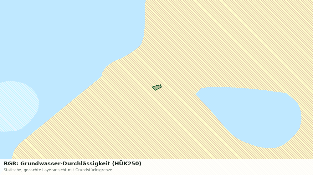 Statische Kartenansicht: BGR: Grundwasser-Durchlässigkeit (HÜK250)