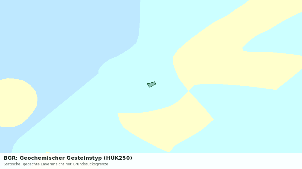 Statische Kartenansicht: BGR: Geochemischer Gesteinstyp (HÜK250)