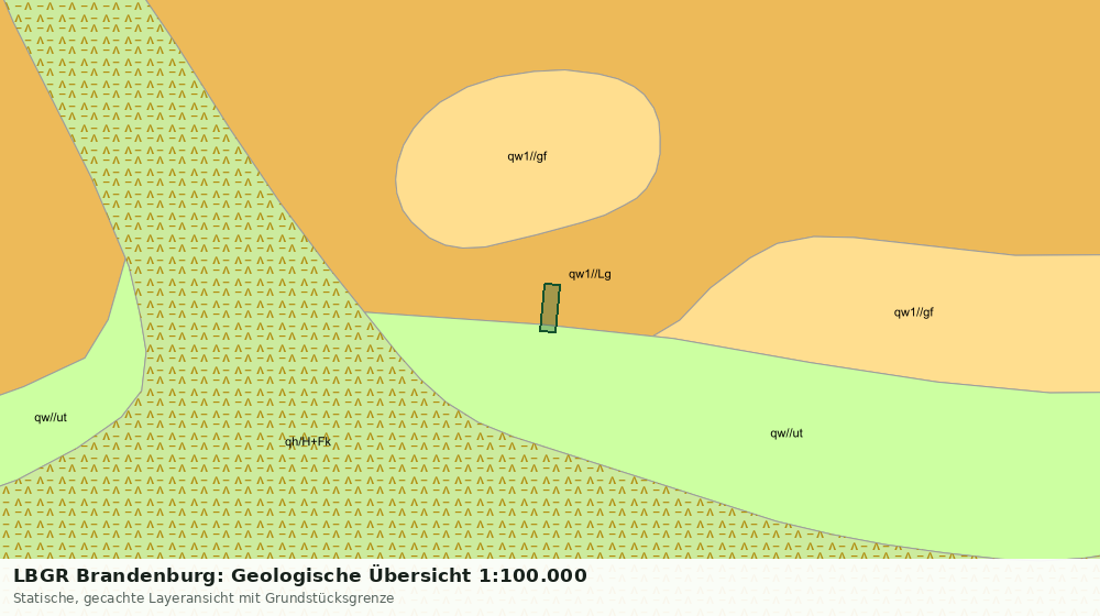Statische Kartenansicht: LBGR Brandenburg: Geologische Übersicht 1:100.000