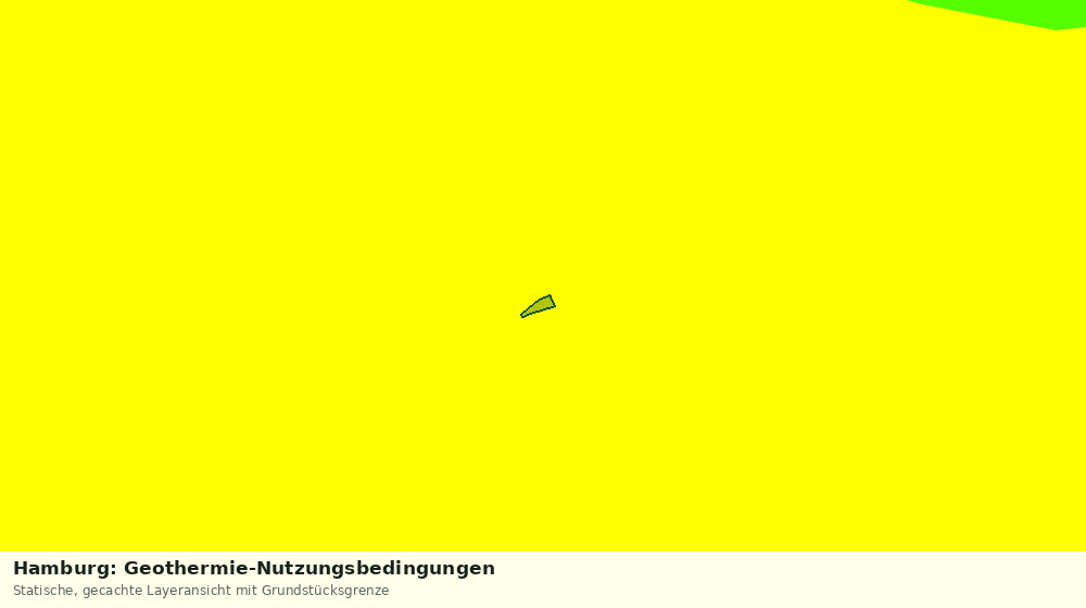Statische Kartenansicht: Hamburg: Geothermie-Nutzungsbedingungen