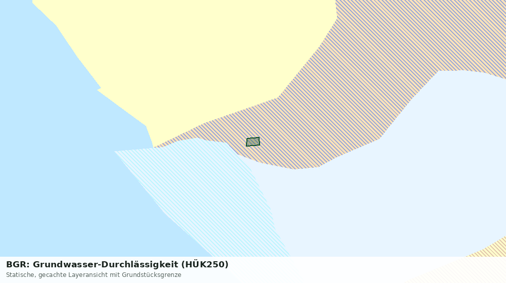 Statische Kartenansicht: BGR: Grundwasser-Durchlässigkeit (HÜK250)