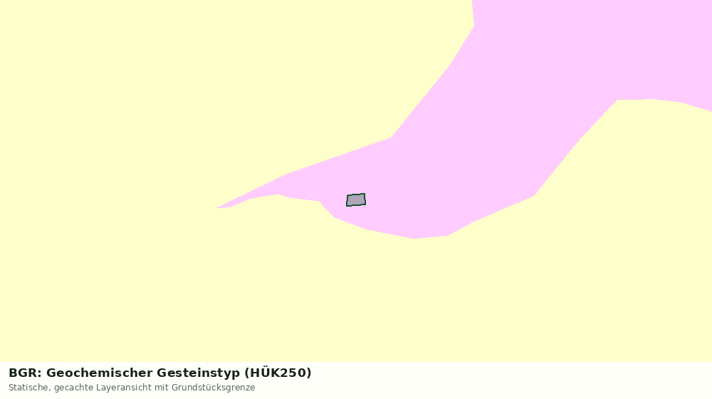 Statische Kartenansicht: BGR: Geochemischer Gesteinstyp (HÜK250)