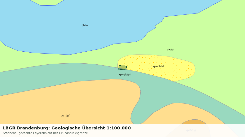 Statische Kartenansicht: LBGR Brandenburg: Geologische Übersicht 1:100.000
