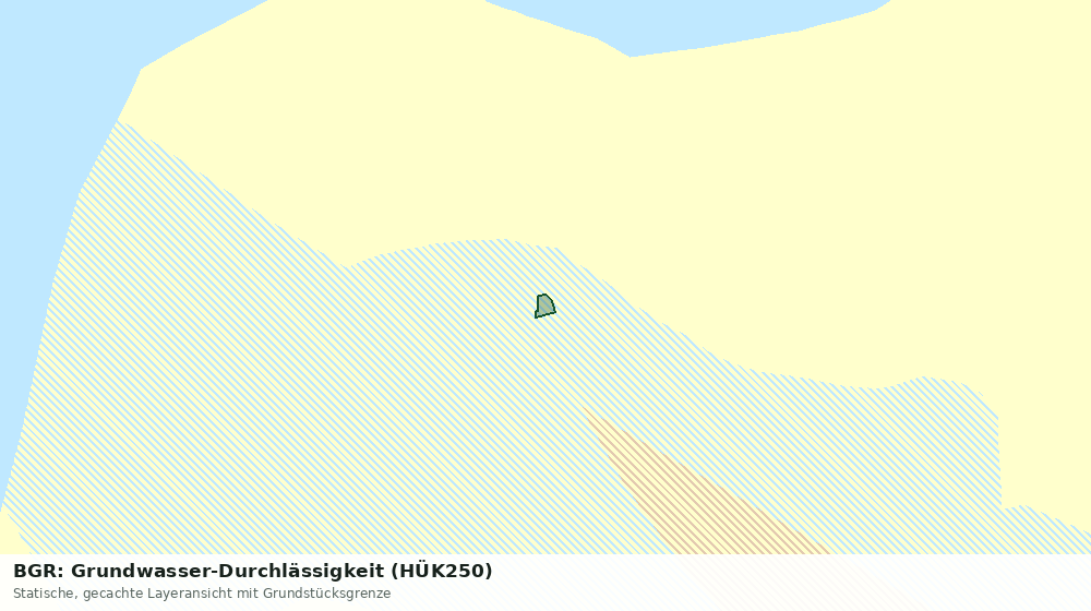 Statische Kartenansicht: BGR: Grundwasser-Durchlässigkeit (HÜK250)
