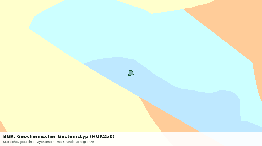 Statische Kartenansicht: BGR: Geochemischer Gesteinstyp (HÜK250)