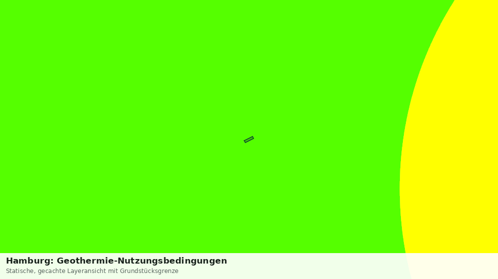 Statische Kartenansicht: Hamburg: Geothermie-Nutzungsbedingungen