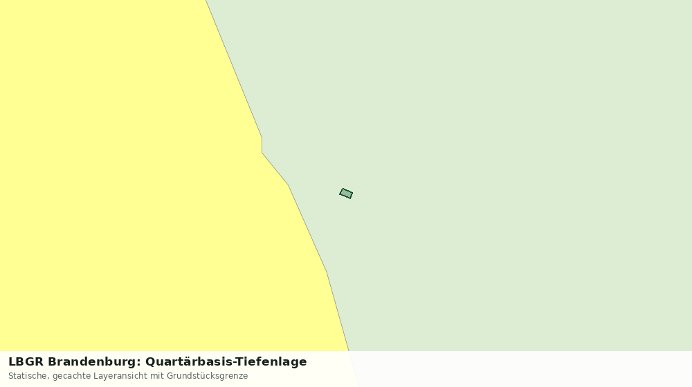 Statische Kartenansicht: LBGR Brandenburg: Quartärbasis-Tiefenlage