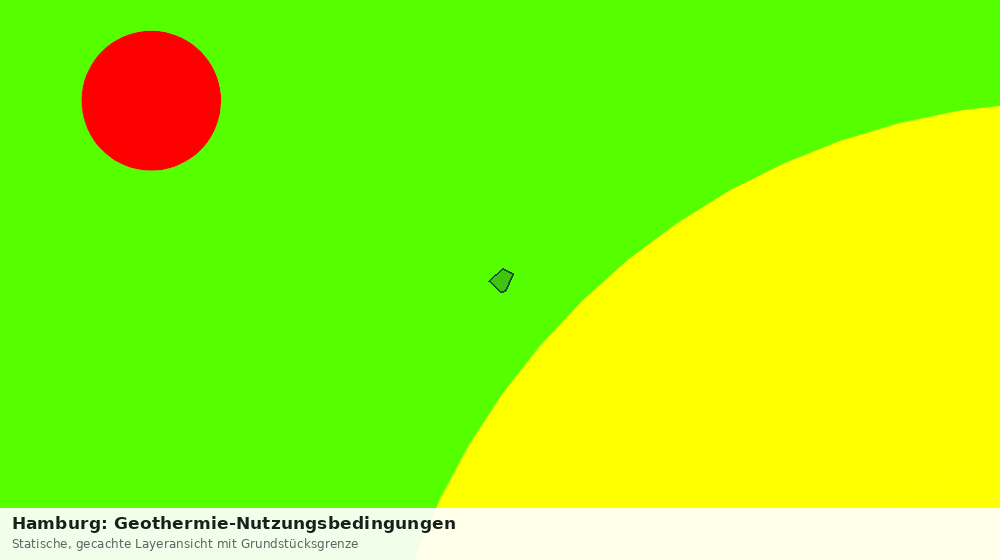 Statische Kartenansicht: Hamburg: Geothermie-Nutzungsbedingungen