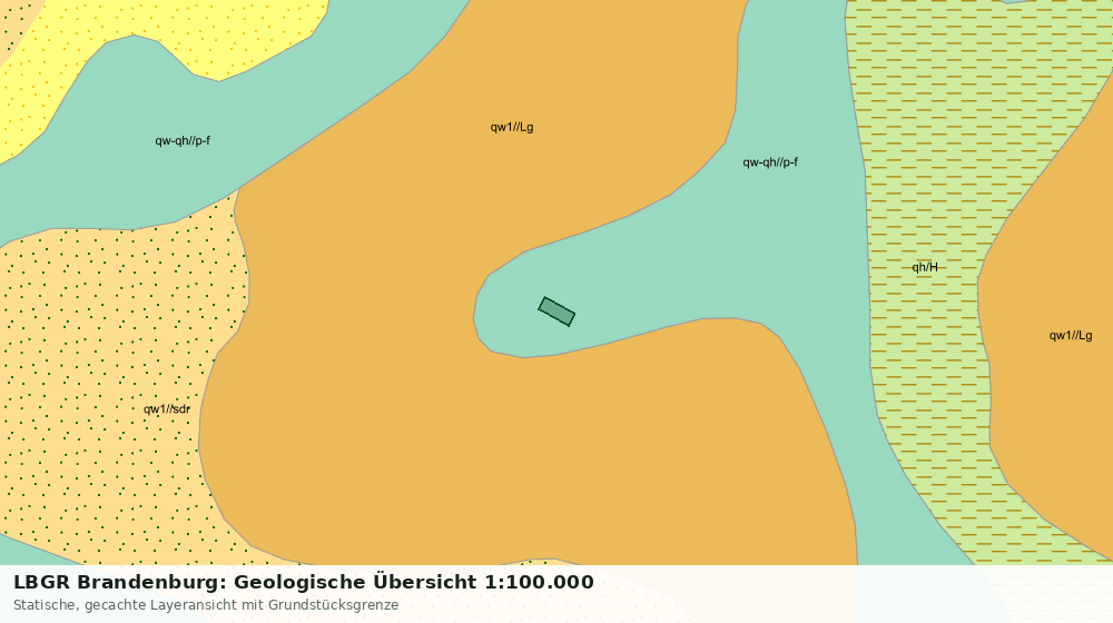 Statische Kartenansicht: LBGR Brandenburg: Geologische Übersicht 1:100.000