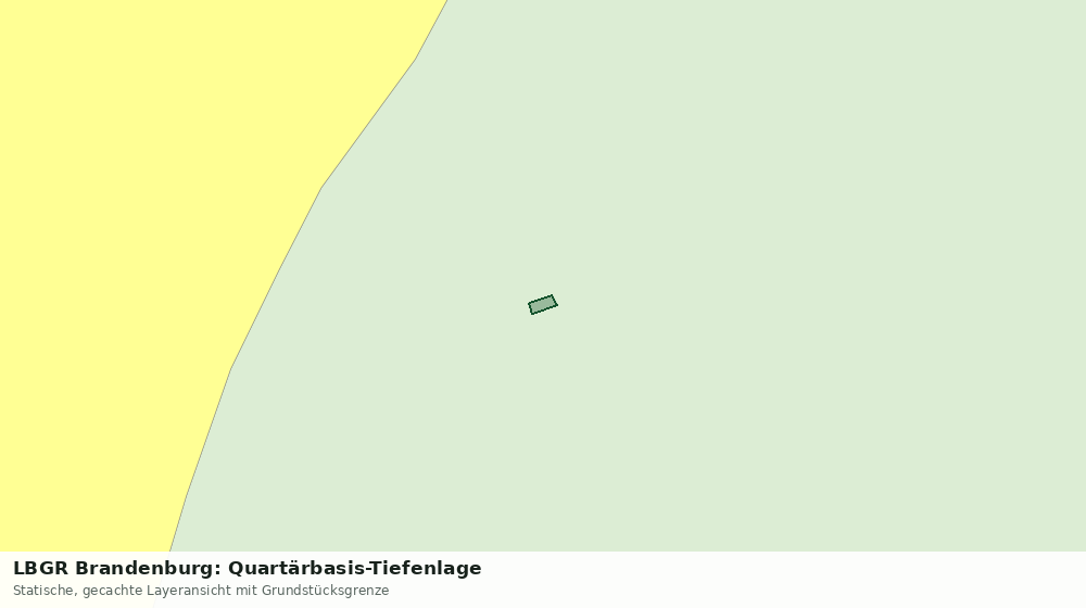 Statische Kartenansicht: LBGR Brandenburg: Quartärbasis-Tiefenlage
