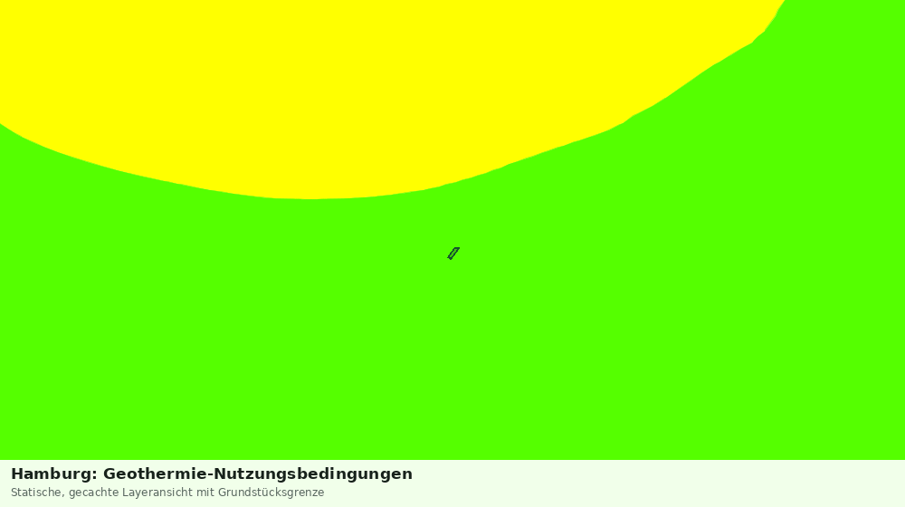 Statische Kartenansicht: Hamburg: Geothermie-Nutzungsbedingungen