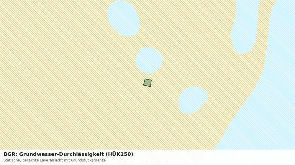 Statische Kartenansicht: BGR: Grundwasser-Durchlässigkeit (HÜK250)