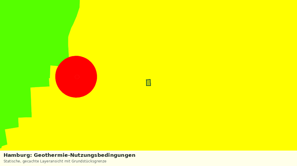 Statische Kartenansicht: Hamburg: Geothermie-Nutzungsbedingungen