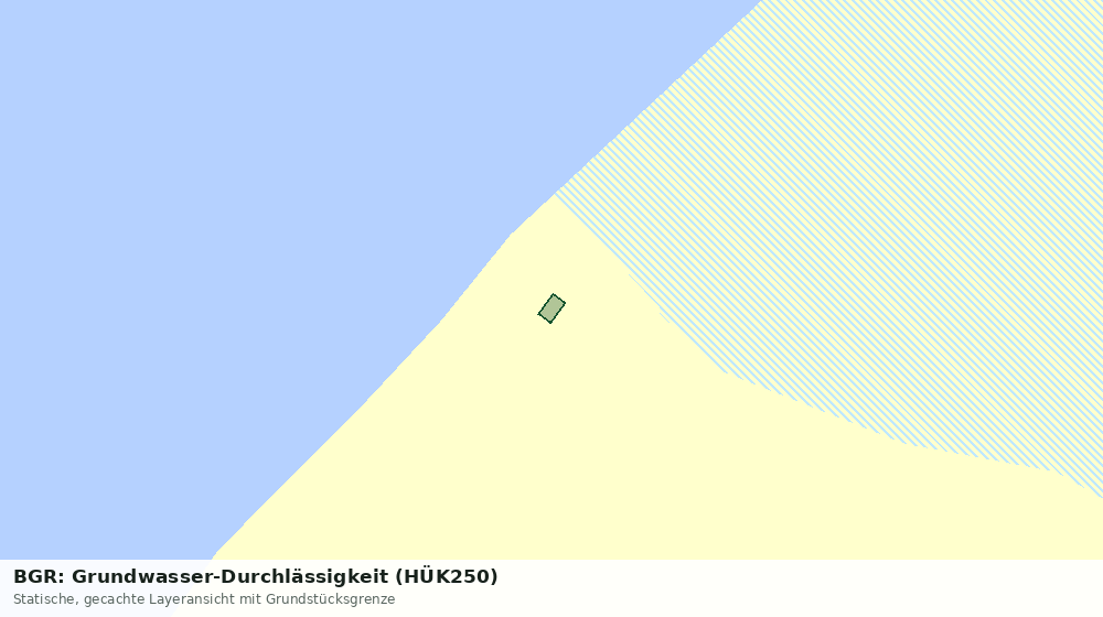 Statische Kartenansicht: BGR: Grundwasser-Durchlässigkeit (HÜK250)