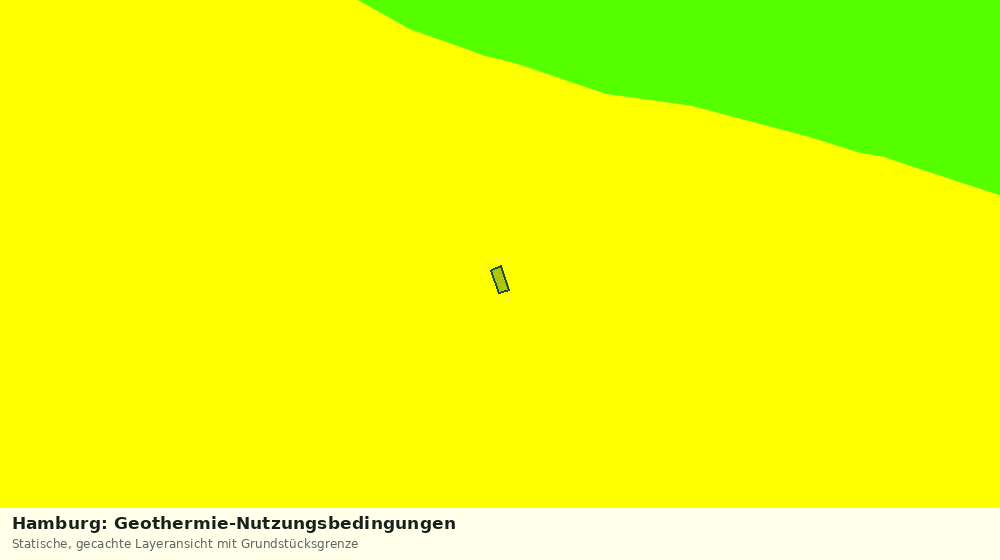 Statische Kartenansicht: Hamburg: Geothermie-Nutzungsbedingungen