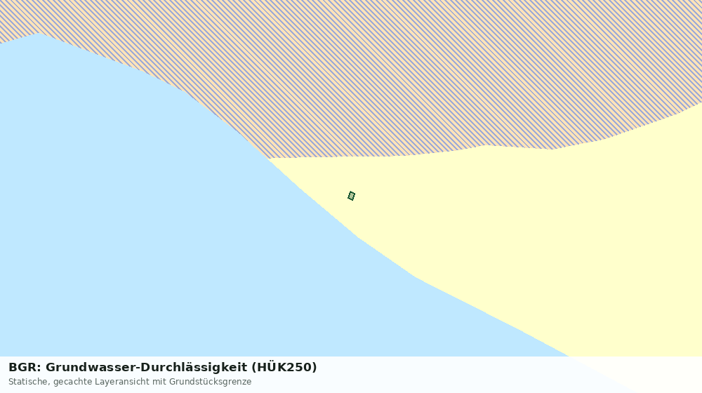 Statische Kartenansicht: BGR: Grundwasser-Durchlässigkeit (HÜK250)