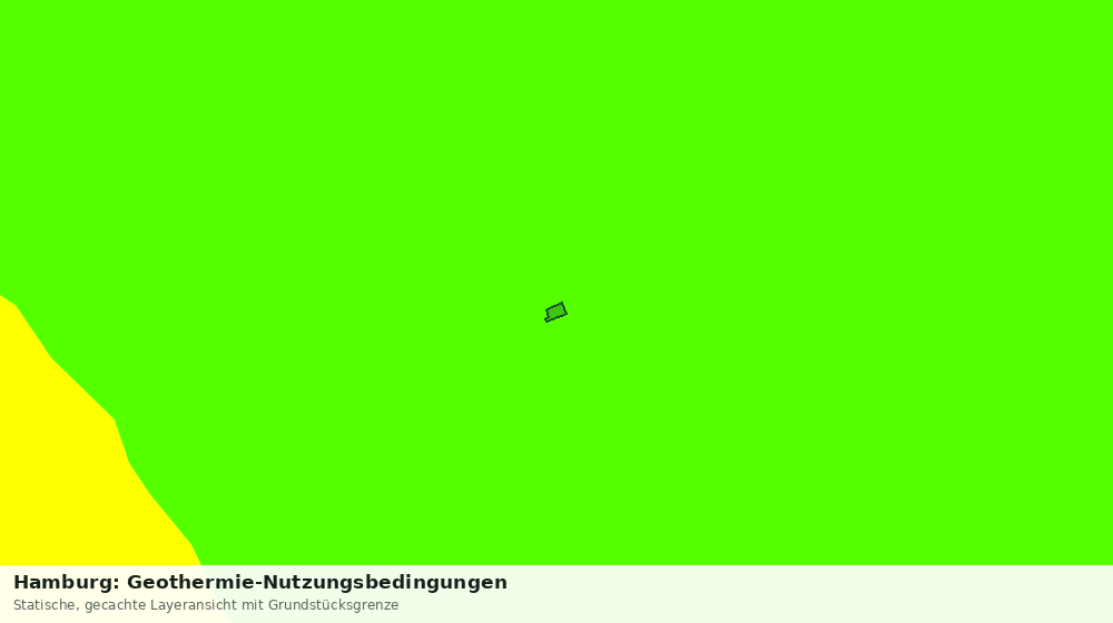 Statische Kartenansicht: Hamburg: Geothermie-Nutzungsbedingungen