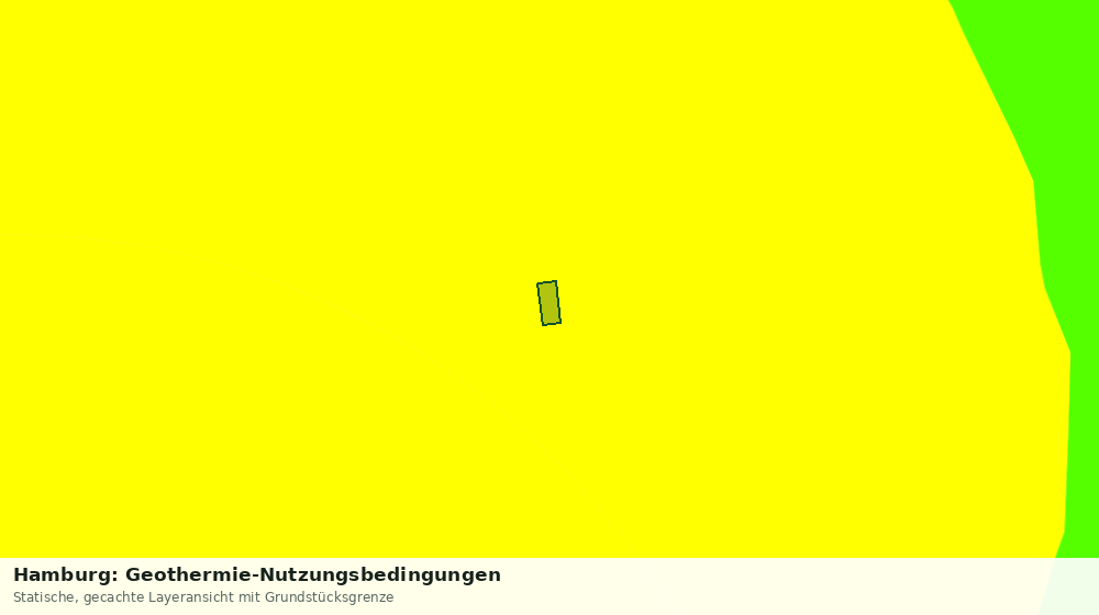 Statische Kartenansicht: Hamburg: Geothermie-Nutzungsbedingungen