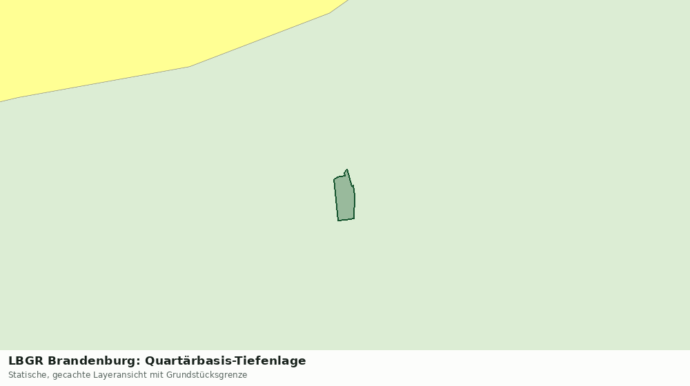 Statische Kartenansicht: LBGR Brandenburg: Quartärbasis-Tiefenlage