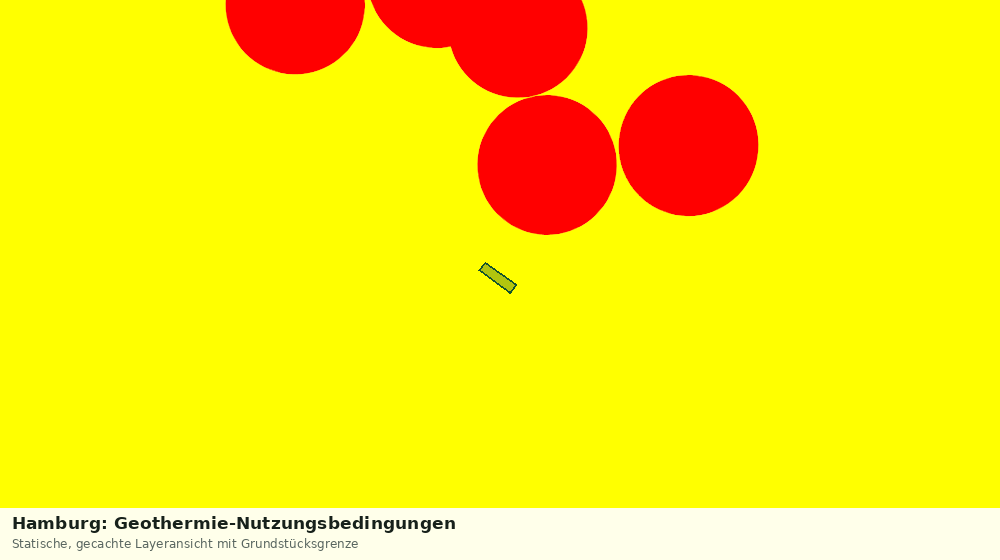 Statische Kartenansicht: Hamburg: Geothermie-Nutzungsbedingungen