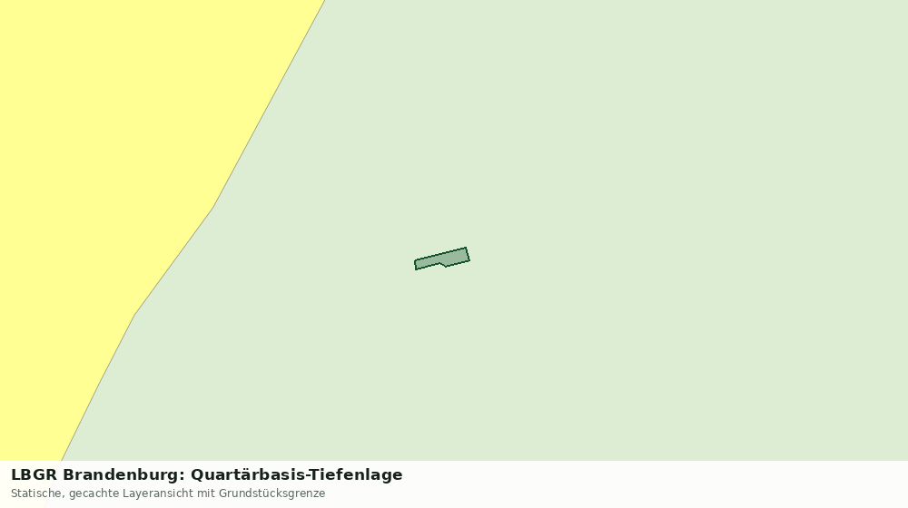 Statische Kartenansicht: LBGR Brandenburg: Quartärbasis-Tiefenlage