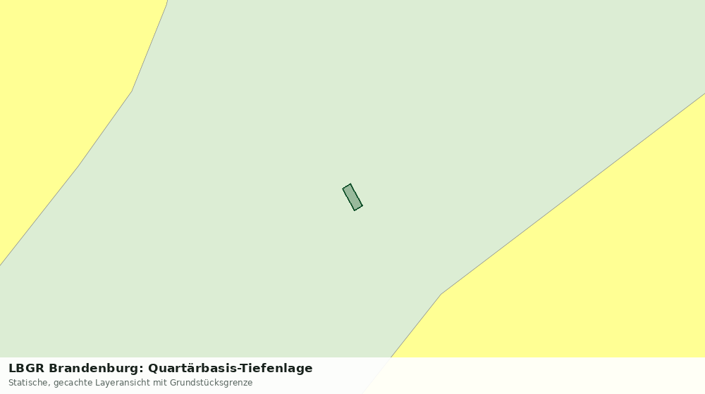 Statische Kartenansicht: LBGR Brandenburg: Quartärbasis-Tiefenlage