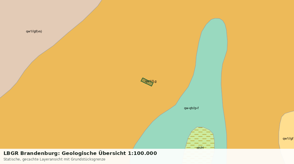 Statische Kartenansicht: LBGR Brandenburg: Geologische Übersicht 1:100.000