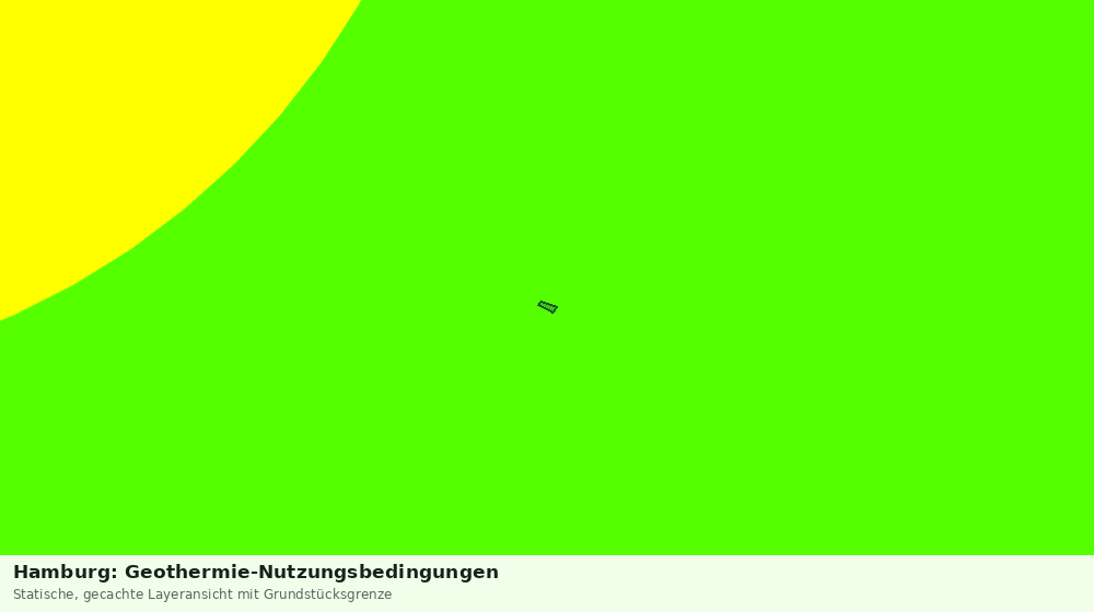 Statische Kartenansicht: Hamburg: Geothermie-Nutzungsbedingungen