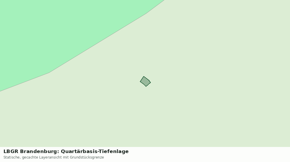 Statische Kartenansicht: LBGR Brandenburg: Quartärbasis-Tiefenlage