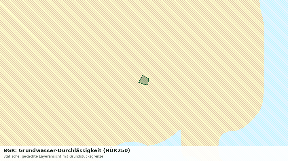 Statische Kartenansicht: BGR: Grundwasser-Durchlässigkeit (HÜK250)
