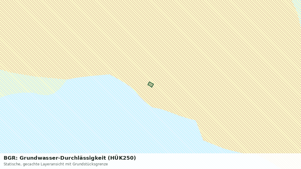 Statische Kartenansicht: BGR: Grundwasser-Durchlässigkeit (HÜK250)