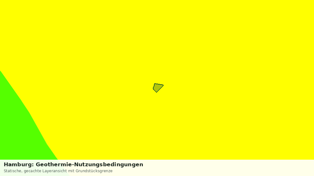 Statische Kartenansicht: Hamburg: Geothermie-Nutzungsbedingungen