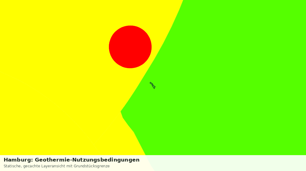 Statische Kartenansicht: Hamburg: Geothermie-Nutzungsbedingungen