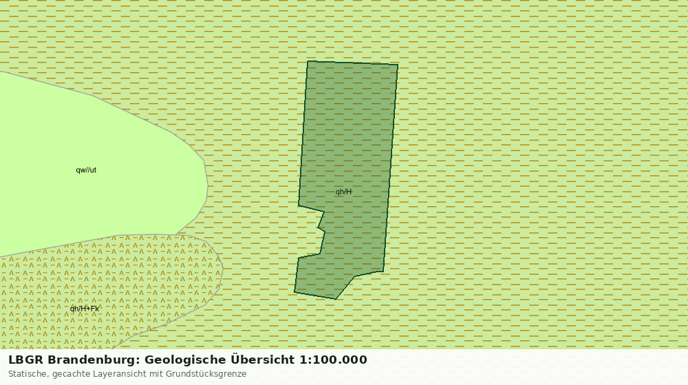 Statische Kartenansicht: LBGR Brandenburg: Geologische Übersicht 1:100.000