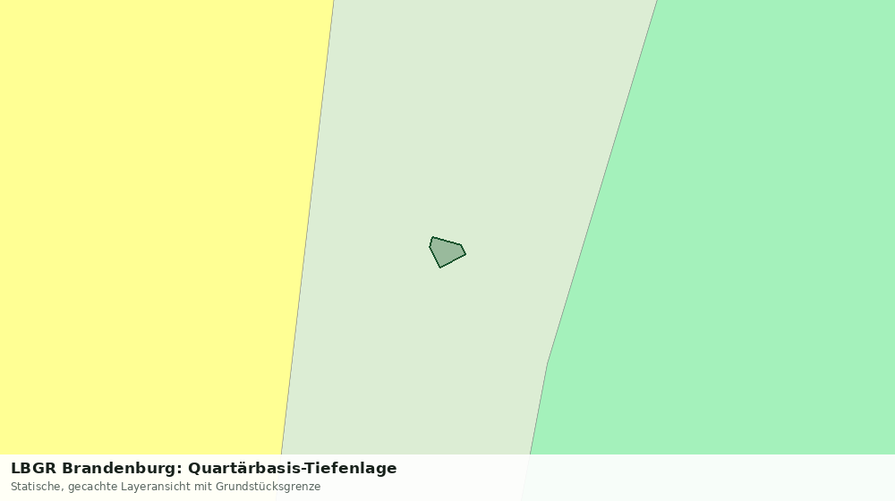 Statische Kartenansicht: LBGR Brandenburg: Quartärbasis-Tiefenlage