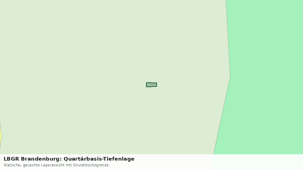 Statische Kartenansicht: LBGR Brandenburg: Quartärbasis-Tiefenlage