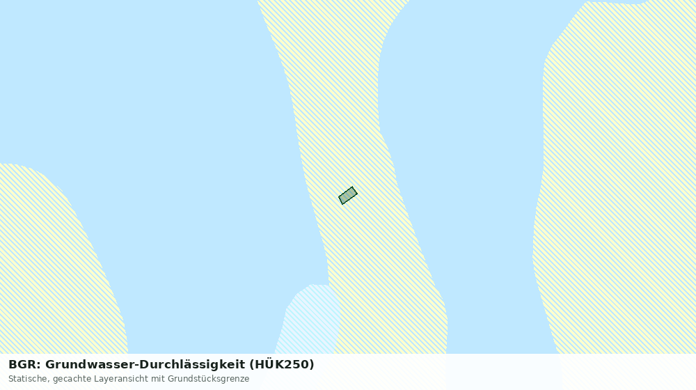 Statische Kartenansicht: BGR: Grundwasser-Durchlässigkeit (HÜK250)