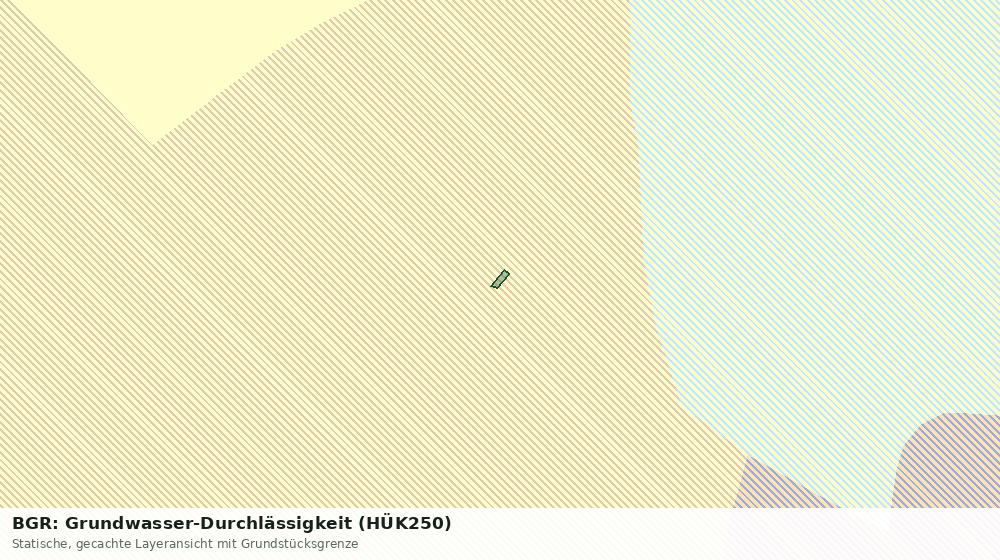 Statische Kartenansicht: BGR: Grundwasser-Durchlässigkeit (HÜK250)