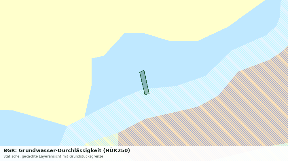 Statische Kartenansicht: BGR: Grundwasser-Durchlässigkeit (HÜK250)