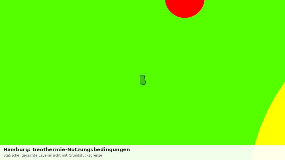 Statische Kartenansicht: Hamburg: Geothermie-Nutzungsbedingungen