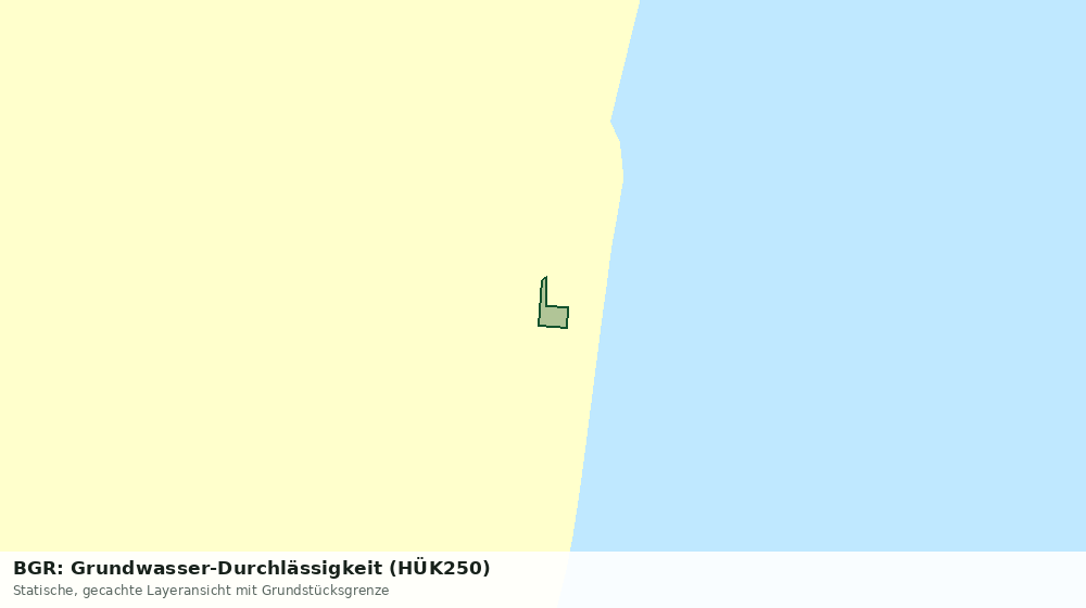 Statische Kartenansicht: BGR: Grundwasser-Durchlässigkeit (HÜK250)