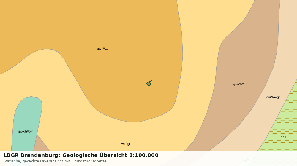 Statische Kartenansicht: LBGR Brandenburg: Geologische Übersicht 1:100.000