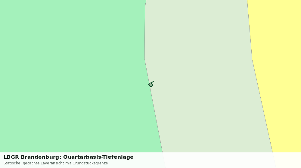 Statische Kartenansicht: LBGR Brandenburg: Quartärbasis-Tiefenlage